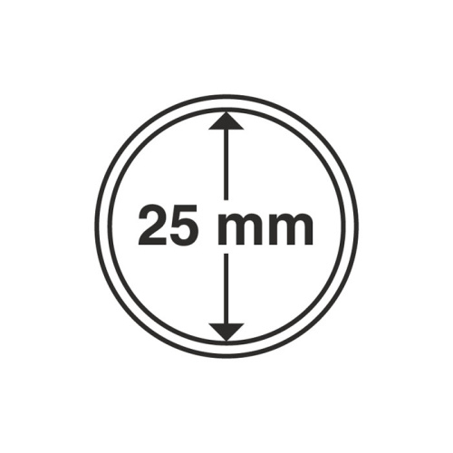 фото Капсула для монеты 25 мм, Leuchtturm