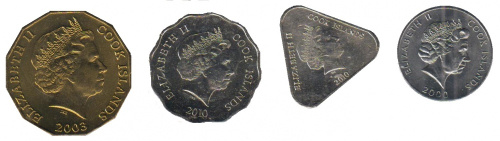 фото Острова Кука набор из 4 монет 2000-2010 UNC