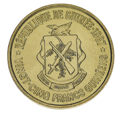 фото Гвинея 25 франков 1987 AU-UNC