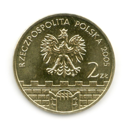 фото Польша 2 злотых 2005 VF-AU Колобжег (Y#528)