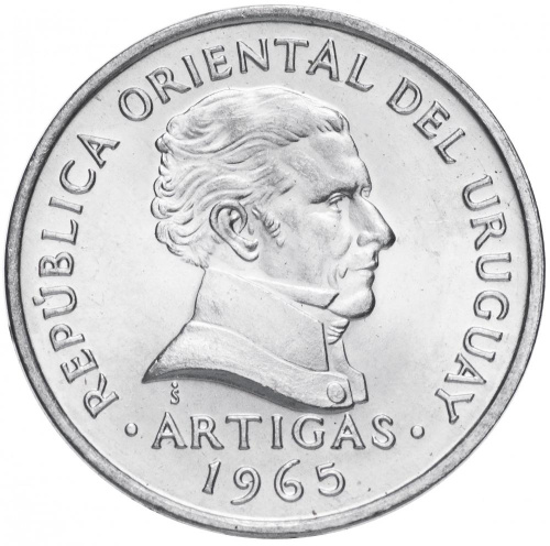 фото Уругвай 50 сентесимо 1965 UNC (KM#45)