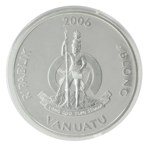 фото Вануату 50 вату 2006 Серебро Proof Чемпионат мира по футболу 2006 года (Ag 999, 31.1 грамм)