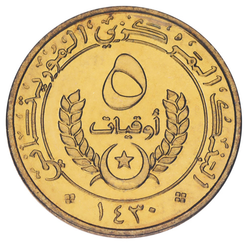 фото Мавритания 5 угий 2009 UNC