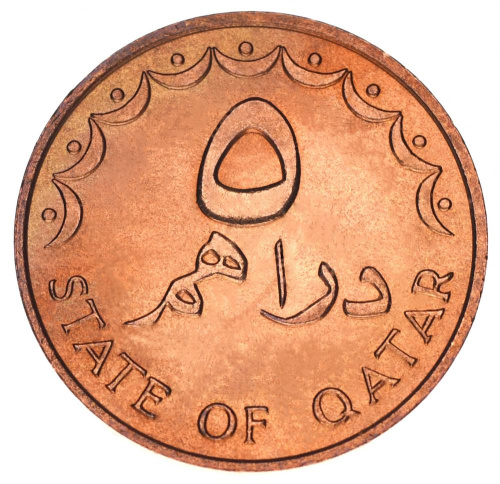 фото Катар 5 дирхам 1973-2003 AU-UNC