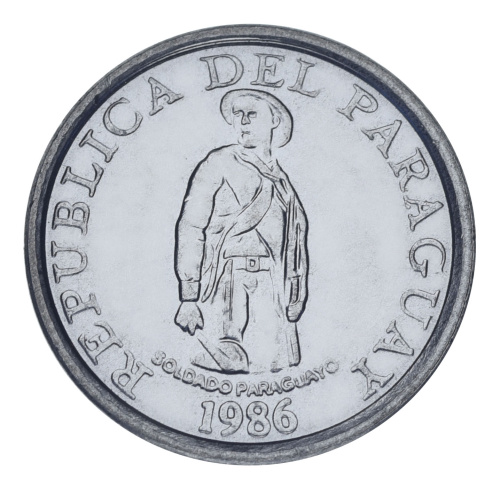 фото Парагвай 1 гуарани 1986 UNC