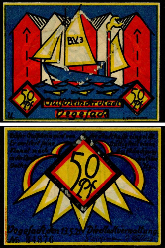 фото Германия Нотгельд 50 пфеннигов 1921 F-VF Фегезак