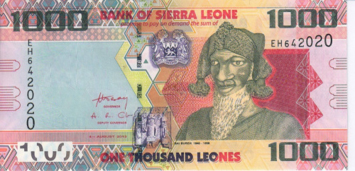 фото Сьерра-Леоне 1000 леоне 2013 UNC (P30b)