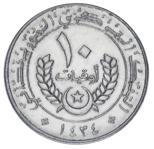 фото Мавритания 10 угий 2012 F-VF