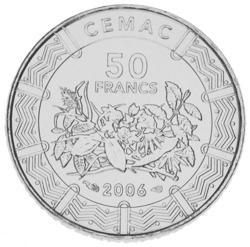 фото Центральная Африка 50 франков 2006 AU-UNC