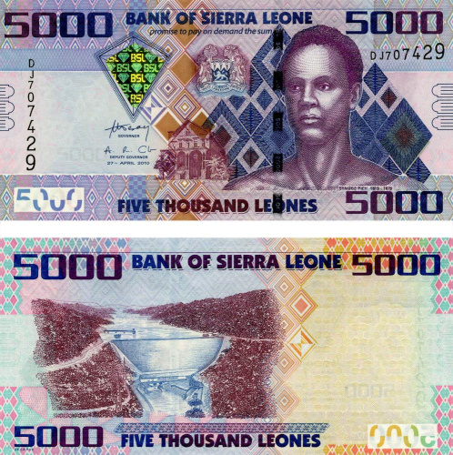 фото Сьерра-Леоне 5000 леоне 2010 UNC (P32a)