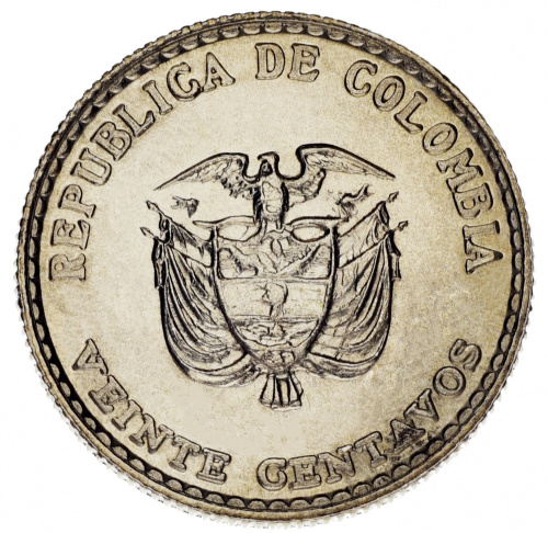 фото Колумбия набор из 8 монет 1965-1989 AU-UNC 1, 10, 20, 50 сентаво, 1, 2, 5, 20 песо