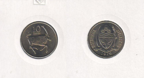 фото Ботсвана 10 тхебе 1976 VF (km#5)