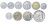 фото Сан-Марино набор из 10 монет 1992 UNC 1, 2, 5, 10, 20, 50, 100, 200, 500, 1000 лир (серебро)