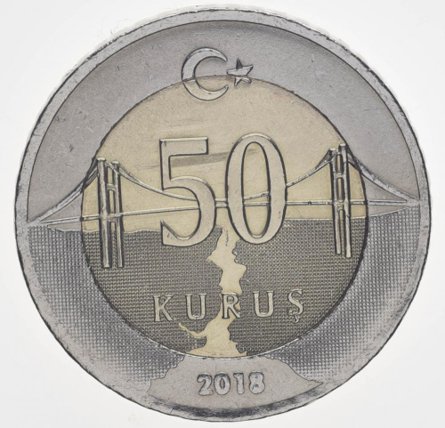 фото Турция 50 куруш 2018 UNC