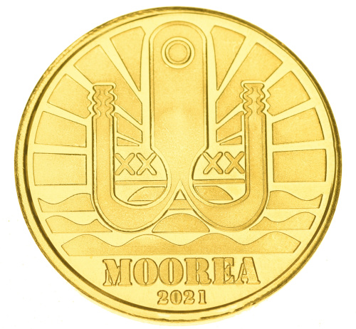 фото Муреа 1 доллар 2021 UNC Рыба - Иглобрюхая