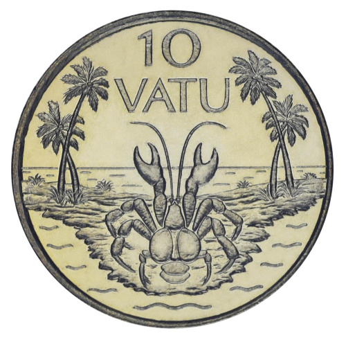 фото Вануату 10 вату 1999 UNC (KM#6)