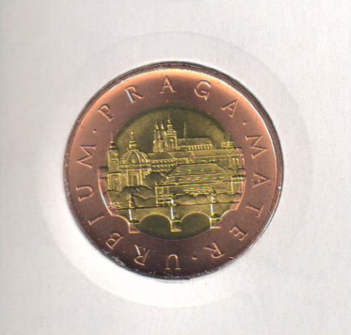 фото Чехия 50 крон 2014 Биметалл UNC Прага (KM#1)