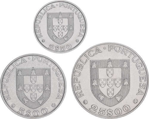 фото Португалия набор из 3 монет 1983 «ФАО» AU-UNC