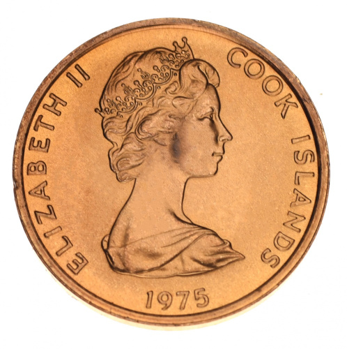 фото Острова Кука набор из 8 монет 1975-2003 AU-UNC 1, 2, 5, 10, 50 центов, 1, 2, 5 долларов