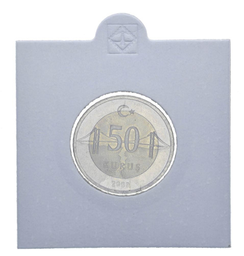 фото Турция 50 куруш 2009 Биметалл AU-UNC