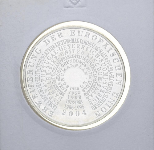 фото Германия 10 евро 2004 «Расширение Евросоюза» Серебро UNC