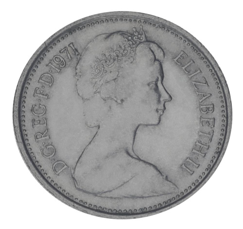 фото Великобритания 5 пенсов 1971 F-VF