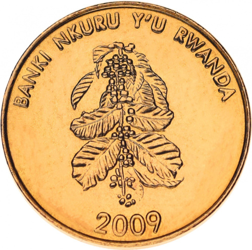 фото Руанда 5 франков 2009 UNC (KM#33)