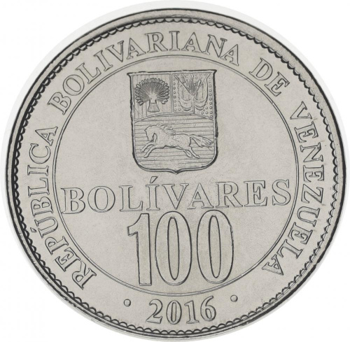 фото Венесуэла 100 боливар 2016 UNC