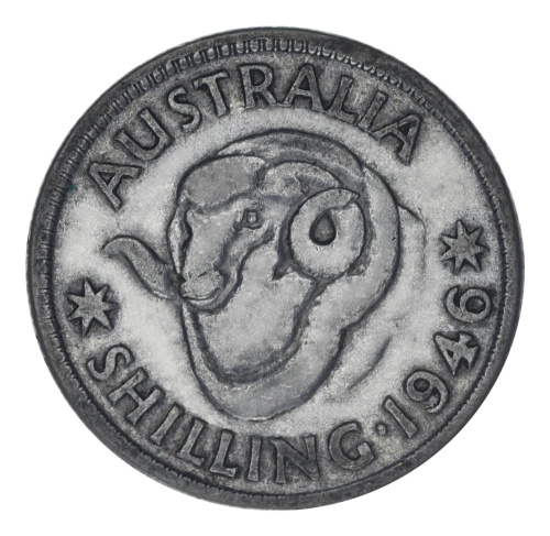 фото Австралия 1 шиллинг 1946 Серебро F-VF