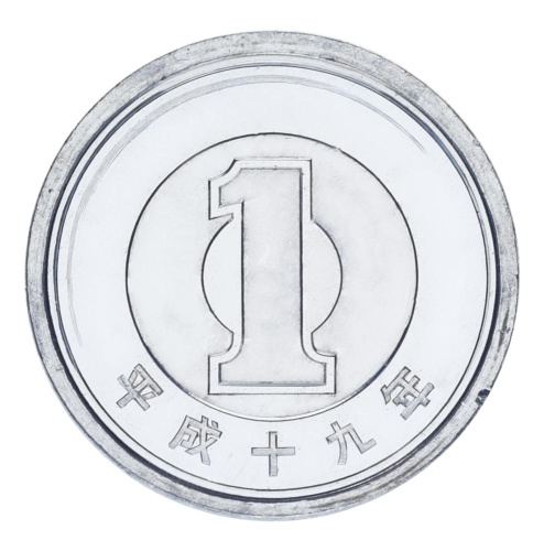 фото Япония 1 йена 2007 UNC