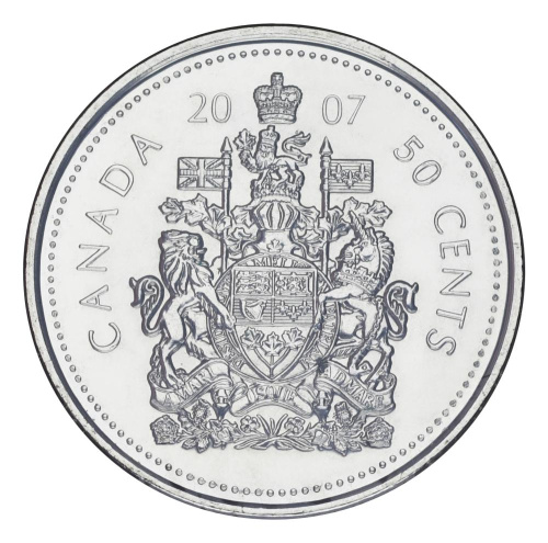 фото Канада 50 центов 2007 UNC