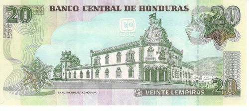фото Гондурас 20 лемпир 2012 UNC (P100)
