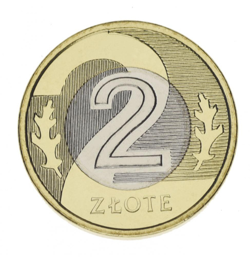 фото Польша 2 злотых 2009 Биметалл UNC