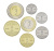 фото Саудовская Аравия набор из 7 монет 2016 UNC 1, 5, 10, 25, 50 халала, 1, 2 риала