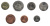 фото Джерси набор из 7 монет 1998-2005 UNC 1, 2, 5, 10, 20, 50 пенсов, 1 фунт