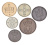 фото Норвегия набор из 6 монет 1970-2011 UNC 1, 2, 5, 10, 25, 50 эре