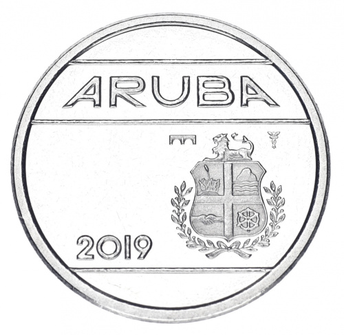фото Аруба 25 центов 2019 UNC