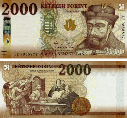 фото Венгрия 2000 форинтов 2016 UNC (P204a)