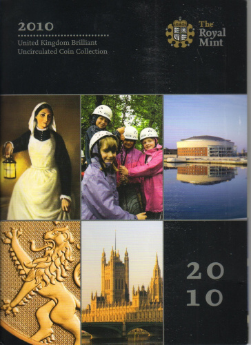 фото Великобритания набор из 12 монет 2010 UNC