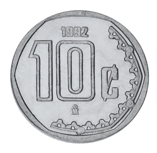 фото Мексика 10 сентаво 1992 UNC