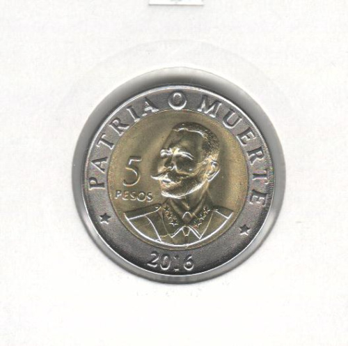 фото Куба 5 песо 2016 UNC