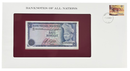 фото Малайзия 1 ринггит 1976 (1981) UNC (P13b)