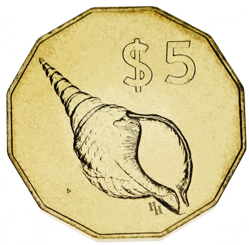 фото Острова Кука набор из 8 монет 1975-2003 AU-UNC 1, 2, 5, 10, 50 центов, 1, 2, 5 долларов