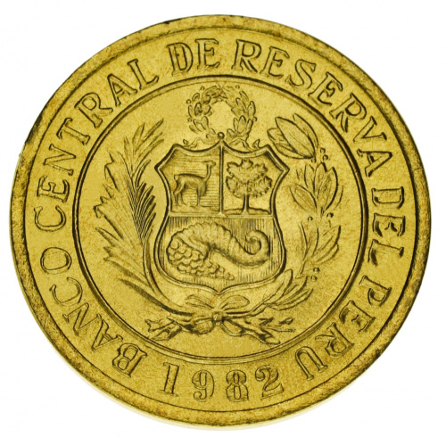 фото Перу 10 солей 1981 F-VF