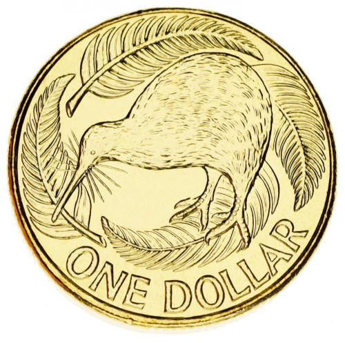 фото Новая Зеландия 1 доллар 2008 UNC