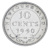 фото Ньюфаундленд 10 центов 1940 Серебро F-VF