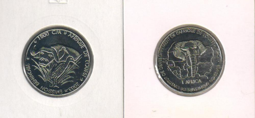 фото Бенин 1500 франков 2003 UNC