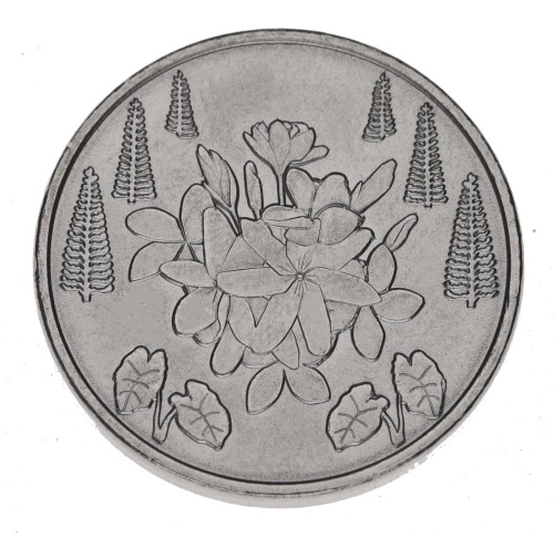 фото Французская Полинезия 5 франков 2021 UNC Флора