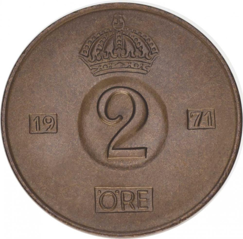 фото Швеция 2 эре 1968-1976 AU-UNC