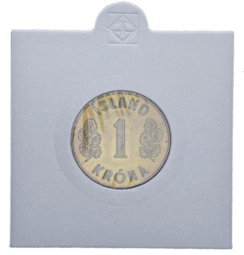 фото Исландия 1 крона 1965 F-VF